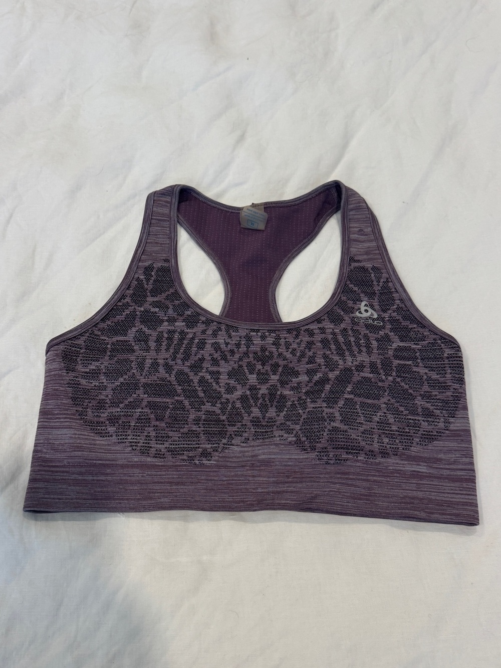 Odlo Purple Seamless Racerback Sports Bra Size M